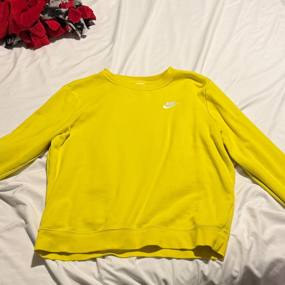 Nike Bright Yellow Crewneck Sweatshirt